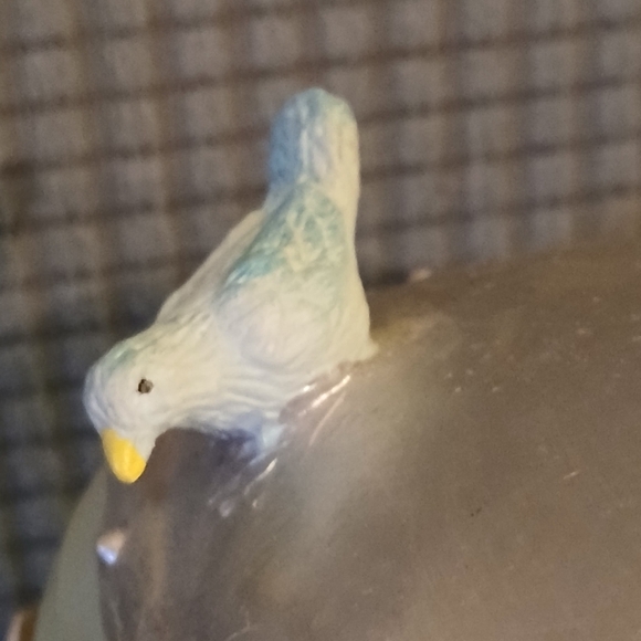 Ashland Mint Green and Silver Camper Birdhouse W/ 2 Blue Birds (011526M) - Picture 5 of 8